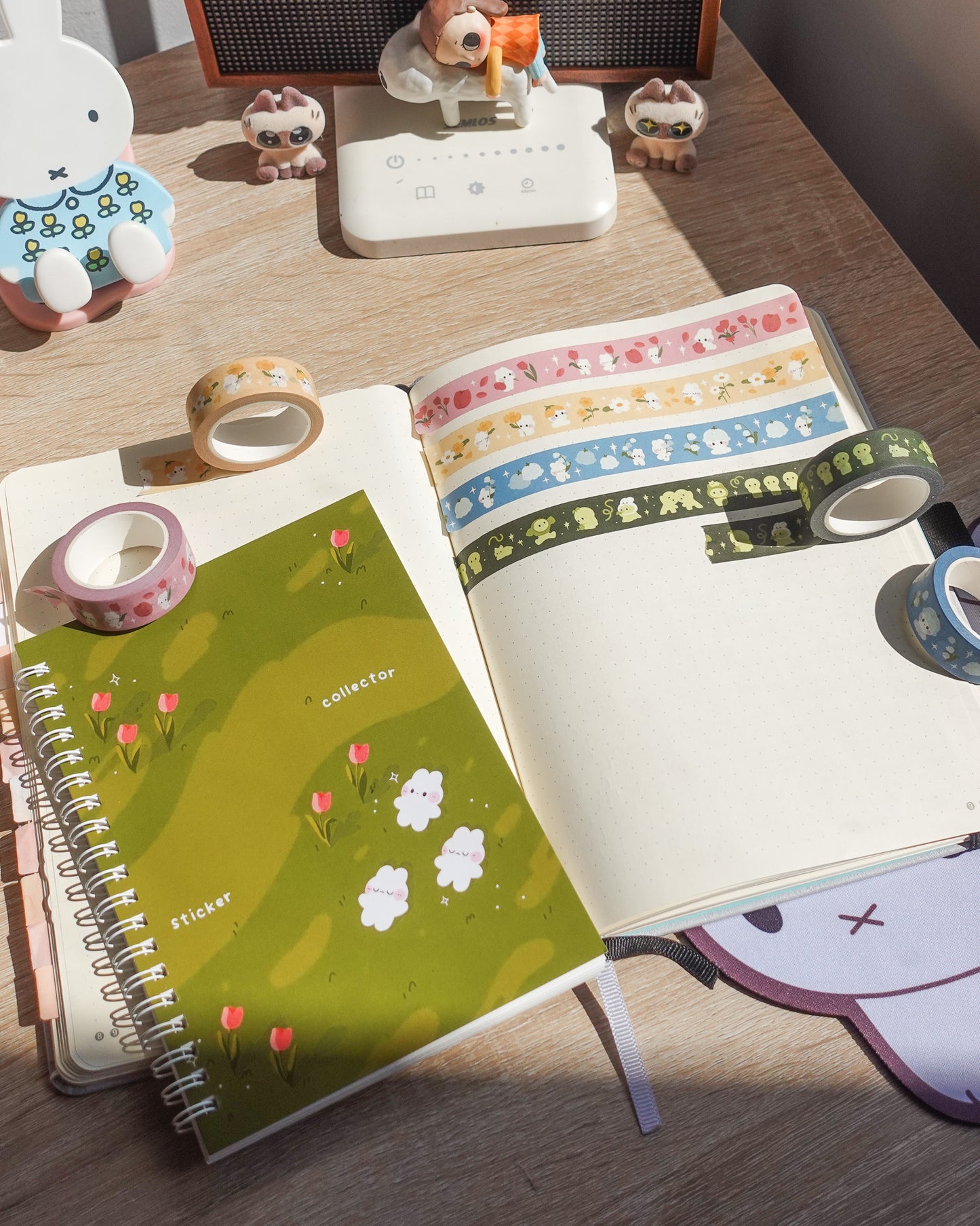 Blue Lily of the Valley Bunny Washi Tape