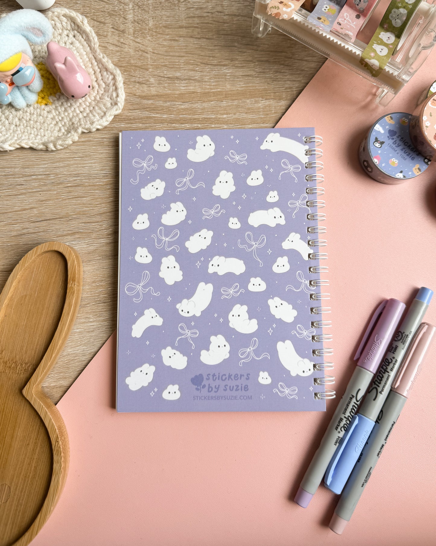 Reusable Bunny Print Sticker Book