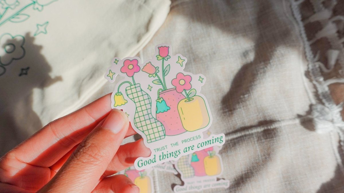 Good things are coming sticker - stickersbysuzie