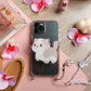 Grey Cat Phone Grip - stickersbysuzie