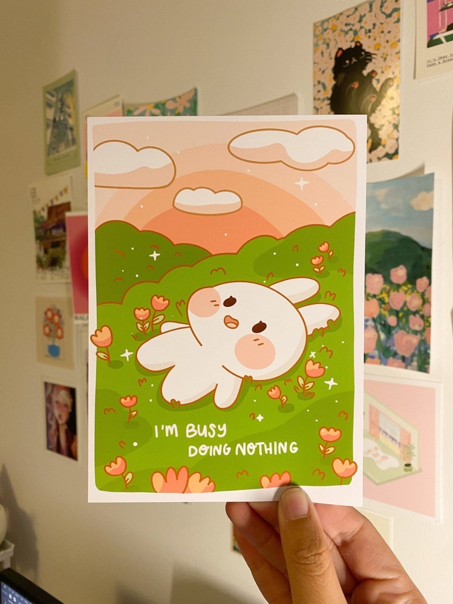 I'm Busy Doing Nothing Print - stickersbysuzie
