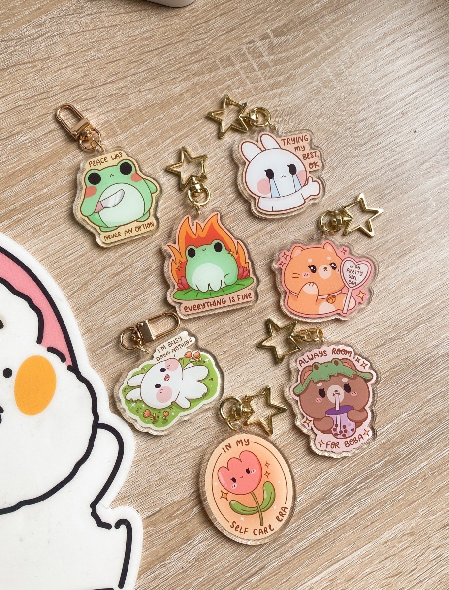 In My Self Care Era Keychain - stickersbysuzie
