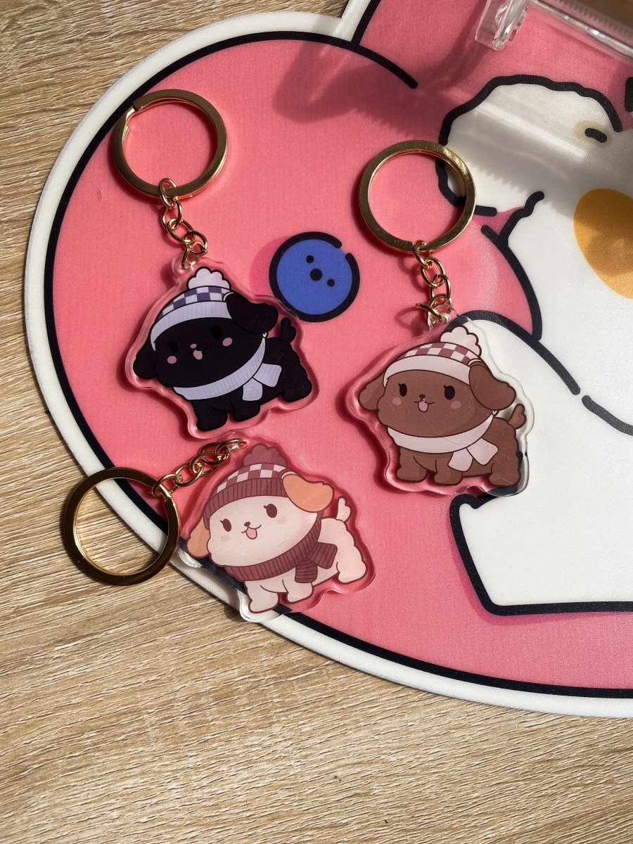 Poodle/Dog Keychain - stickersbysuzie