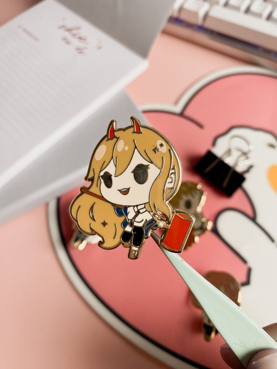 Saw Devil Chibi Anime Pins - stickersbysuzie