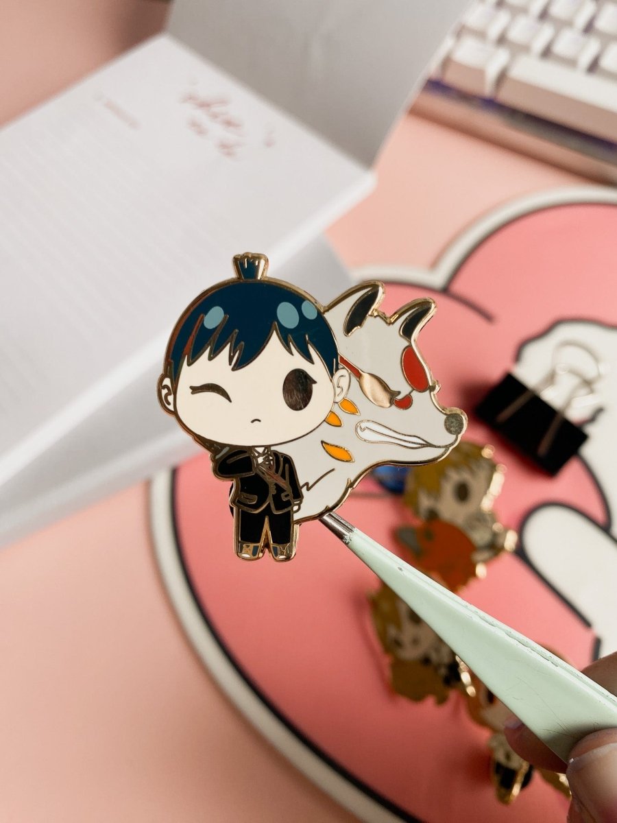 Saw Devil Chibi Anime Pins - stickersbysuzie