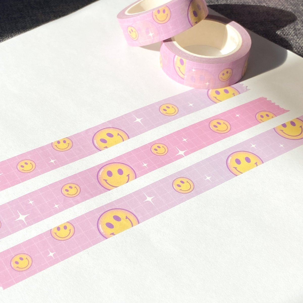 Smiley Face Washi Tape - stickersbysuzie