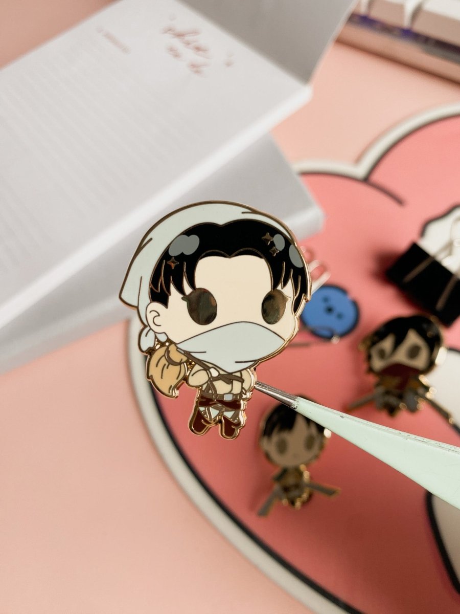 Solider Chibi Anime Pins - stickersbysuzie