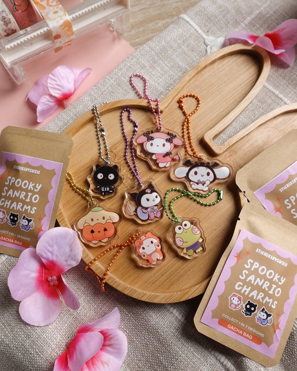 Spooky Pals Gacha Bag (Mystery Charm) - stickersbysuzie