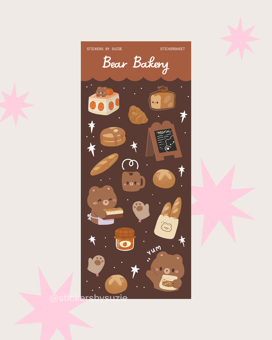 Bear Bakery Sticker Sheet
