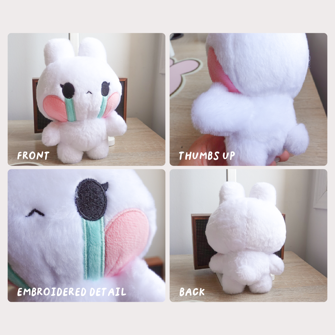 Butters: Thumbs Up Crying Bunny Plush