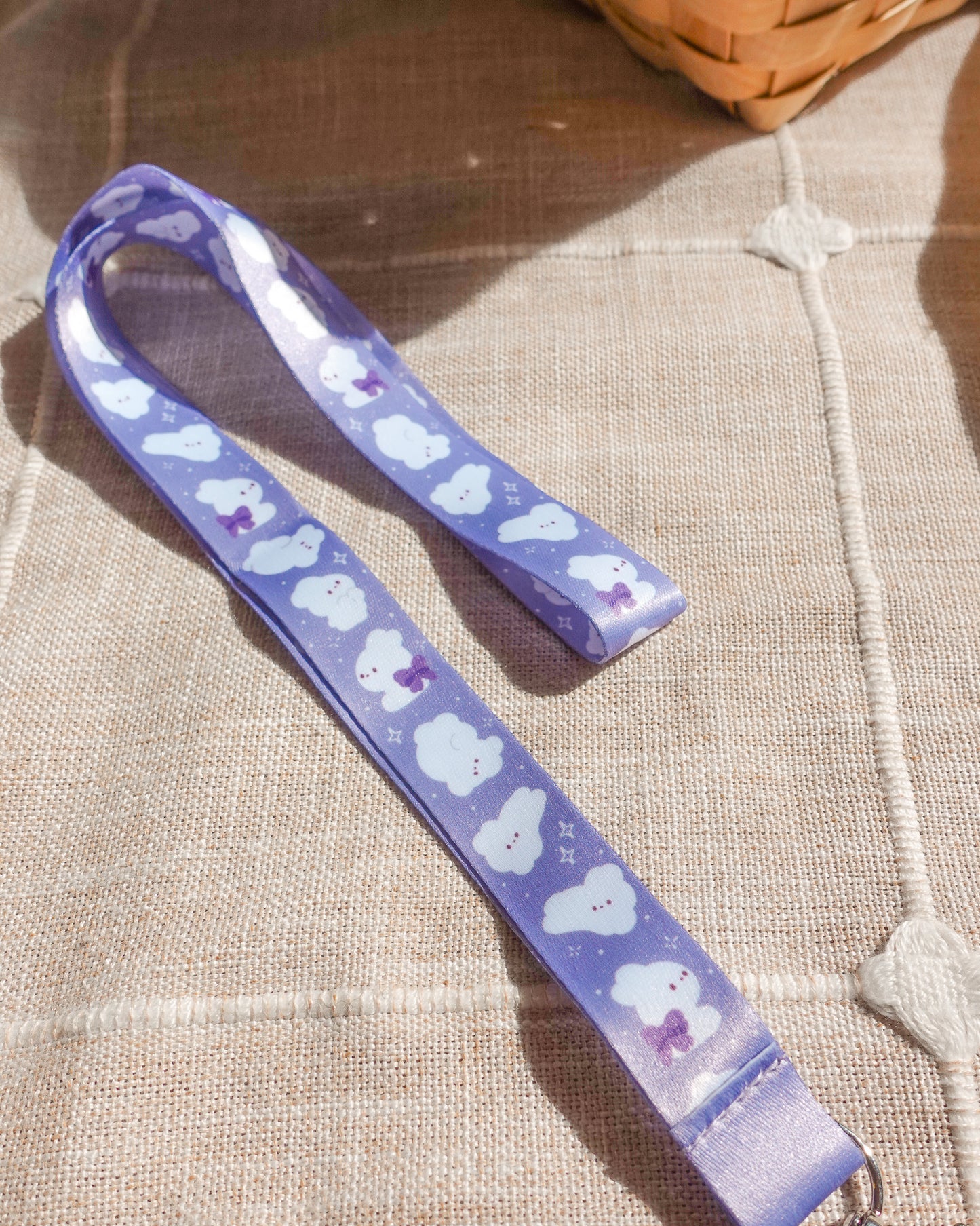 Purple Bunny Lanyard