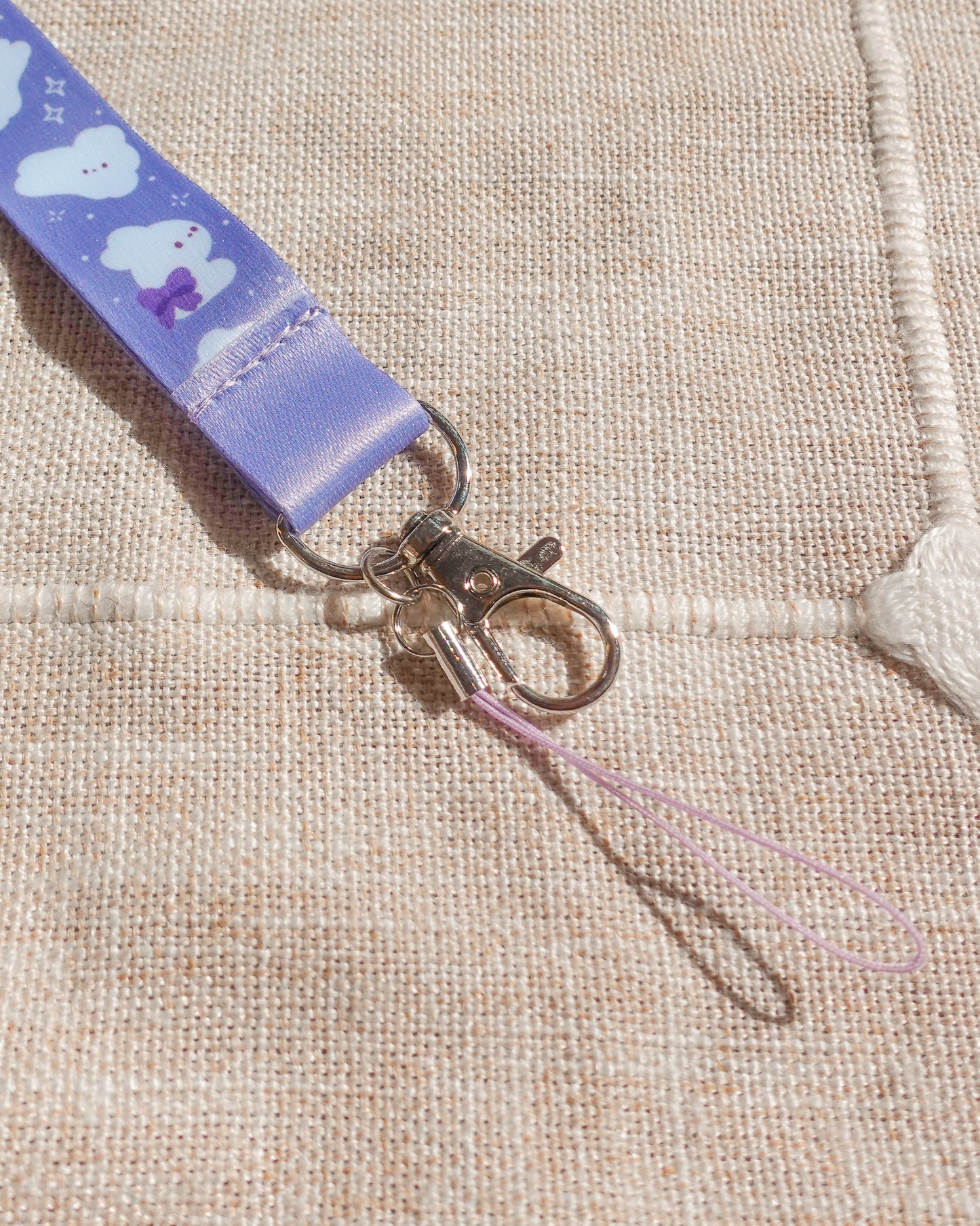 Purple Bunny Lanyard