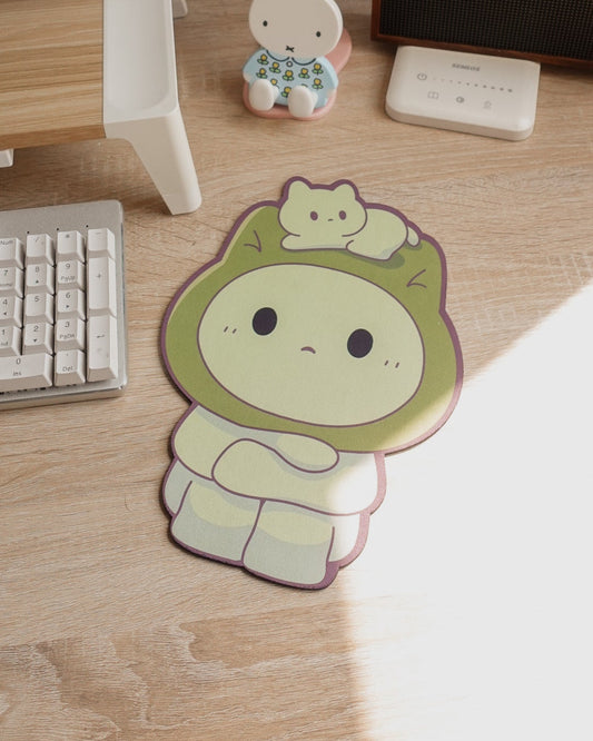 Cat Green Guy Mouse Pad