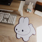 White Bunny Mouse Pad