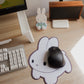 White Bunny Mouse Pad