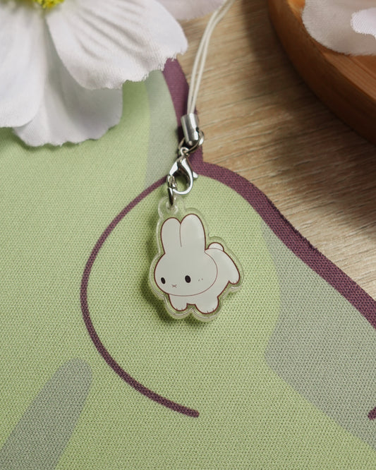 White Bunny Mini Charm