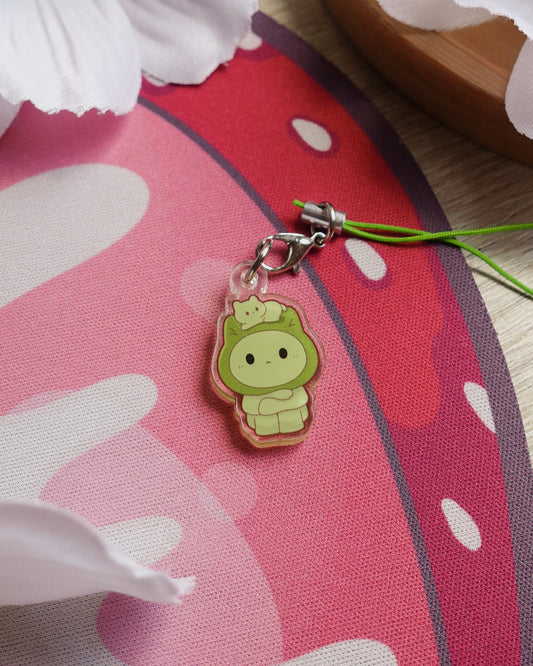 Cat Green Guy Mini Charm