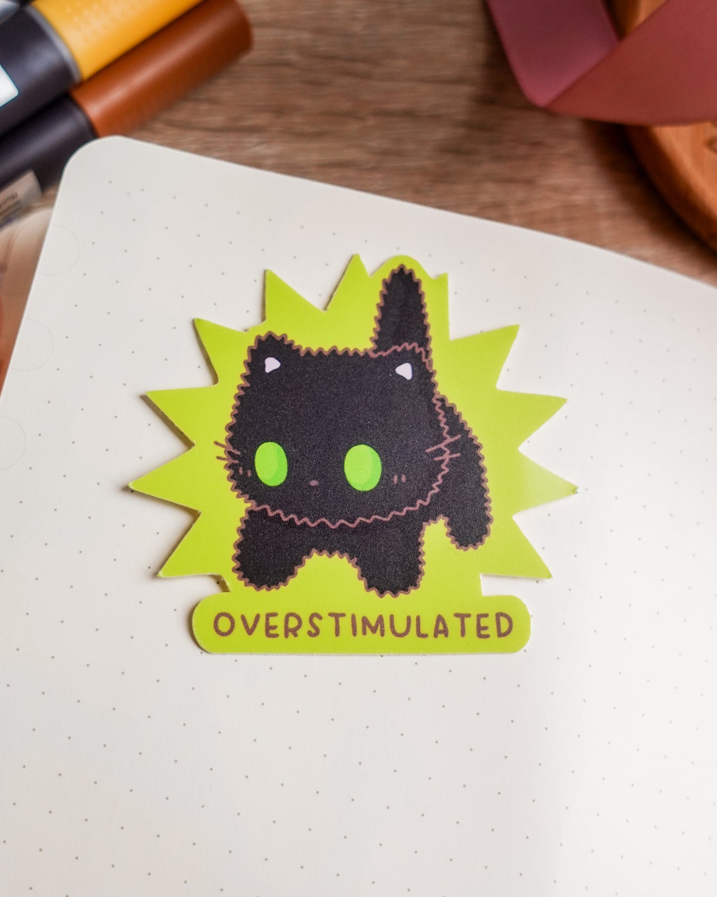 Overstimulated sticker