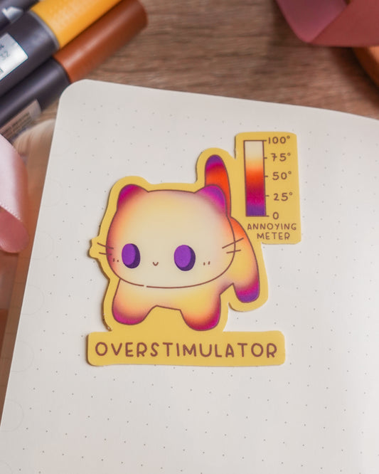 Overstimulator sticker