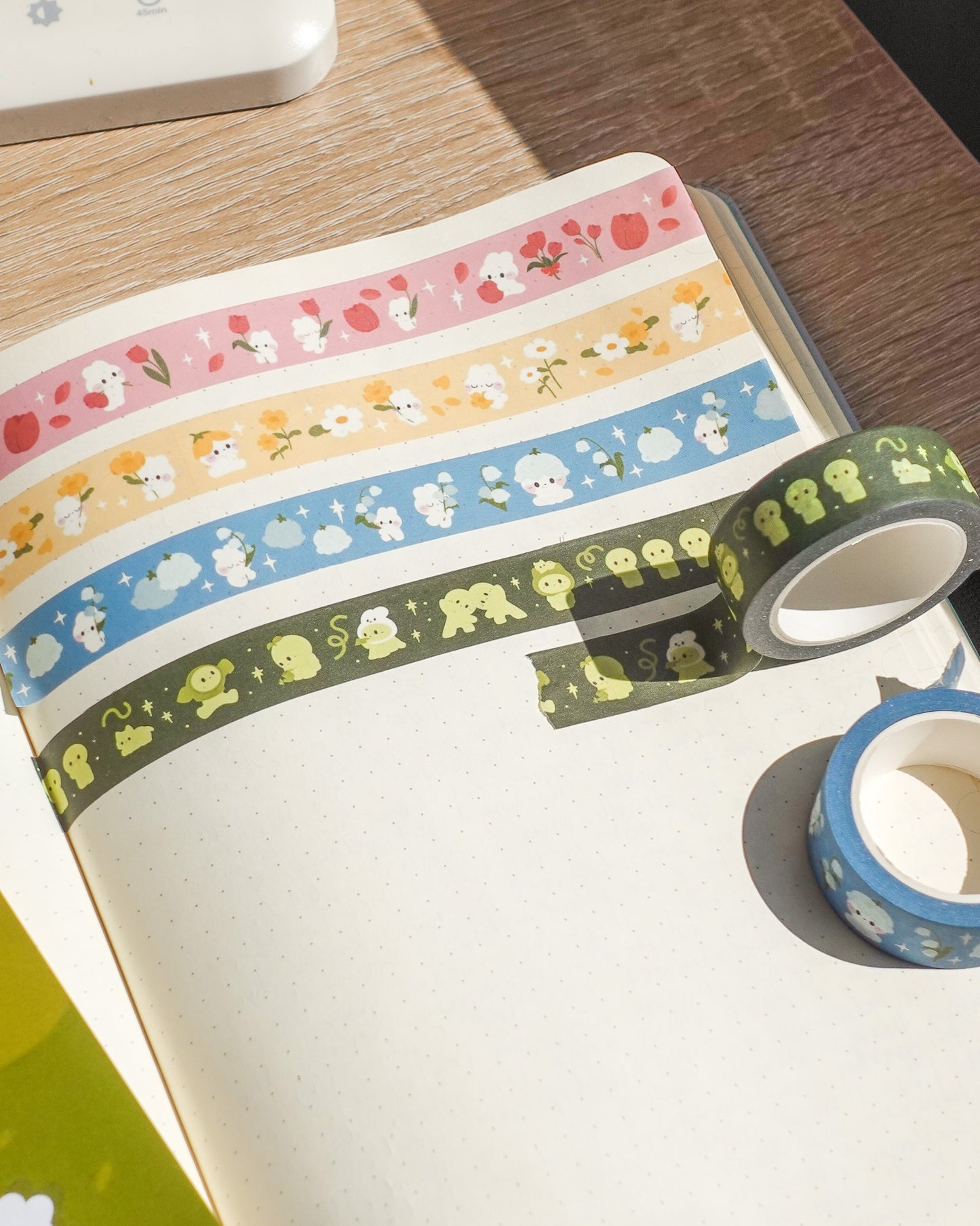 Blue Lily of the Valley Bunny Washi Tape