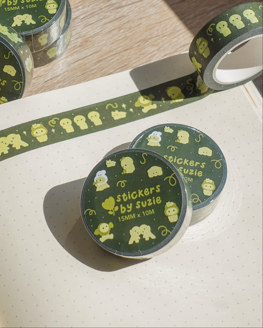 Funny Green Guys Washi Tape