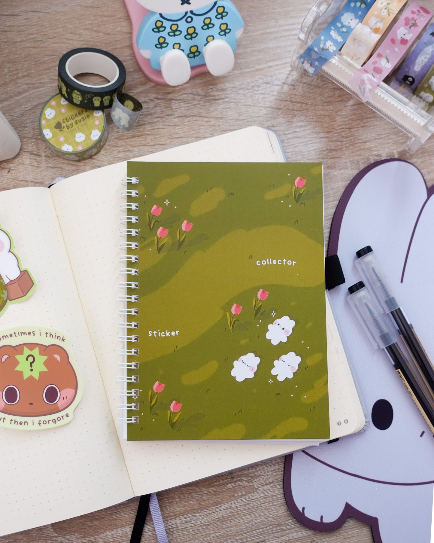 Bunny + Tulip Reusable Sticker Book