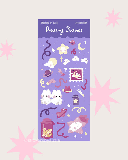 Dreamy Bunnies Sticker Sheet