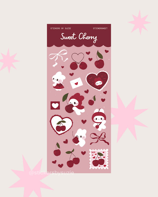 Sweet Cherry Sticker Sheet