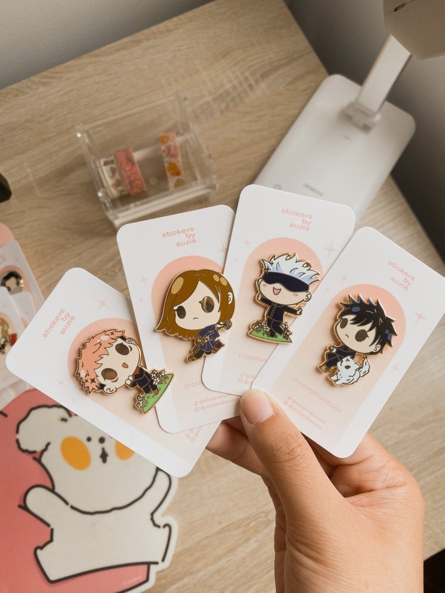 Chibi Pin Merch Sorcerer Chibi Anime Pins